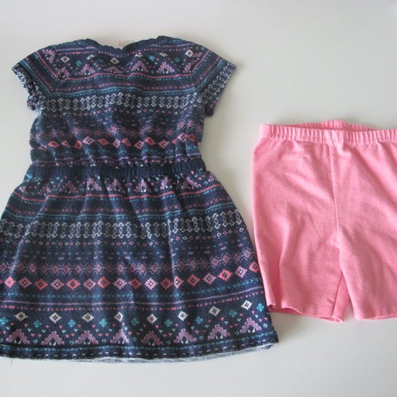 Toddler Girl's Outfit Dress with Shorts Size 3T  GUC - Picture 3 of 3